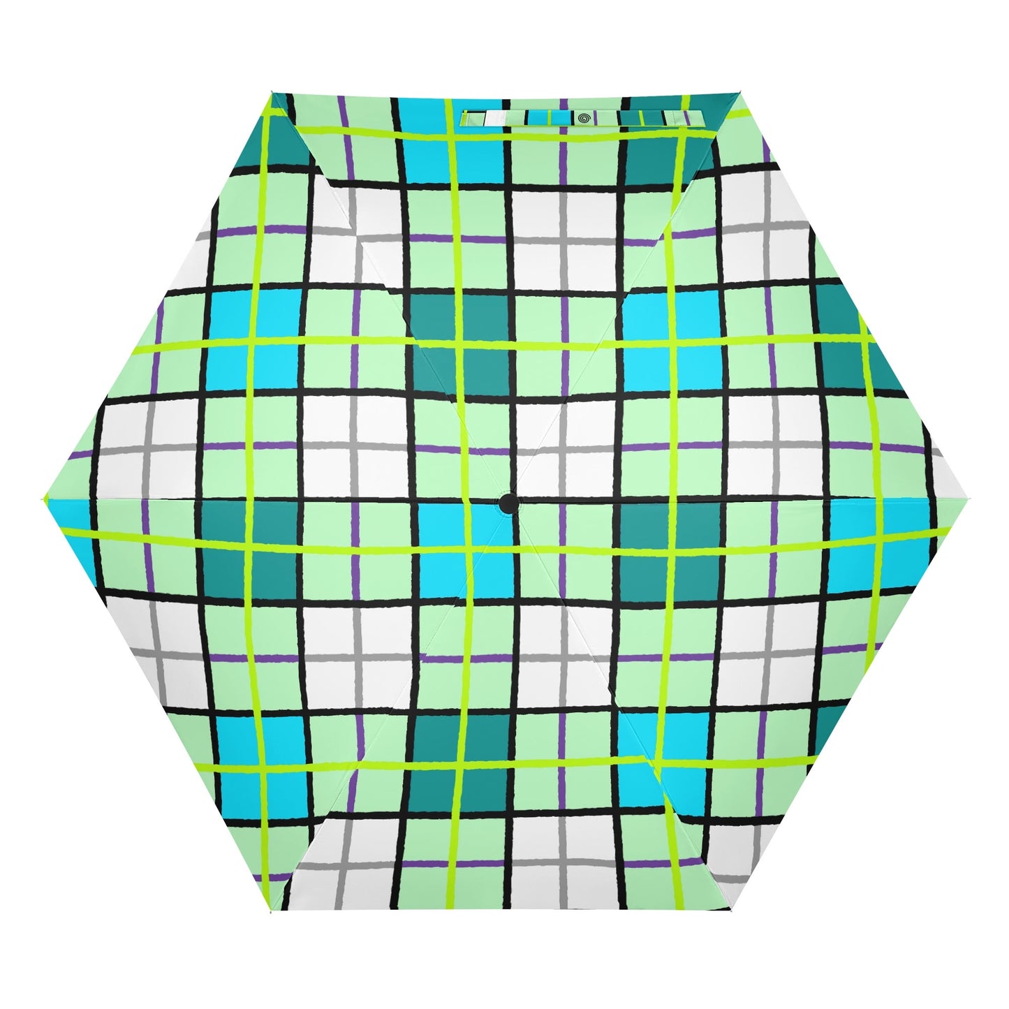 Umbrella - 'Clyde Sky Green' Tartan | Happy Tartan® - Happy Tartan