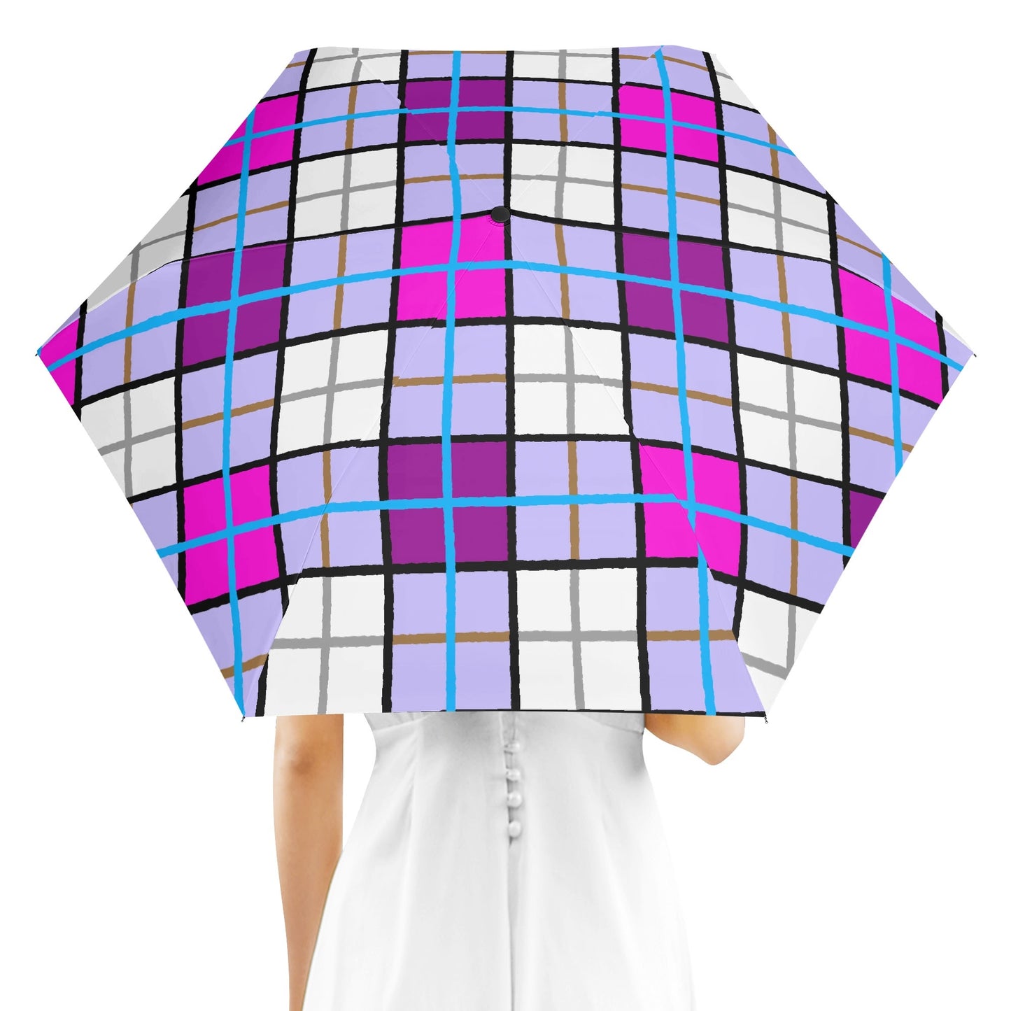 Umbrella - 'Clyde Sky Sweets' Tartan | Happy Tartan® - Happy Tartan