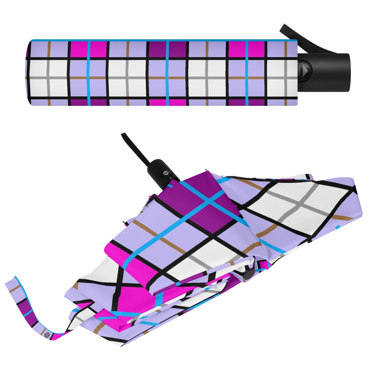 Umbrella - 'Clyde Sky Sweets' Tartan | Happy Tartan® - Happy Tartan