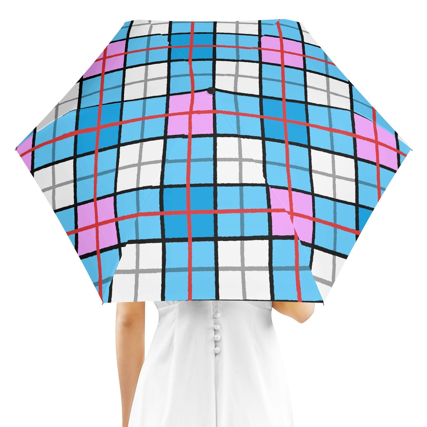 Umbrella - 'Clyde Sky Candy' Tartan | Happy Tartan® - Happy Tartan
