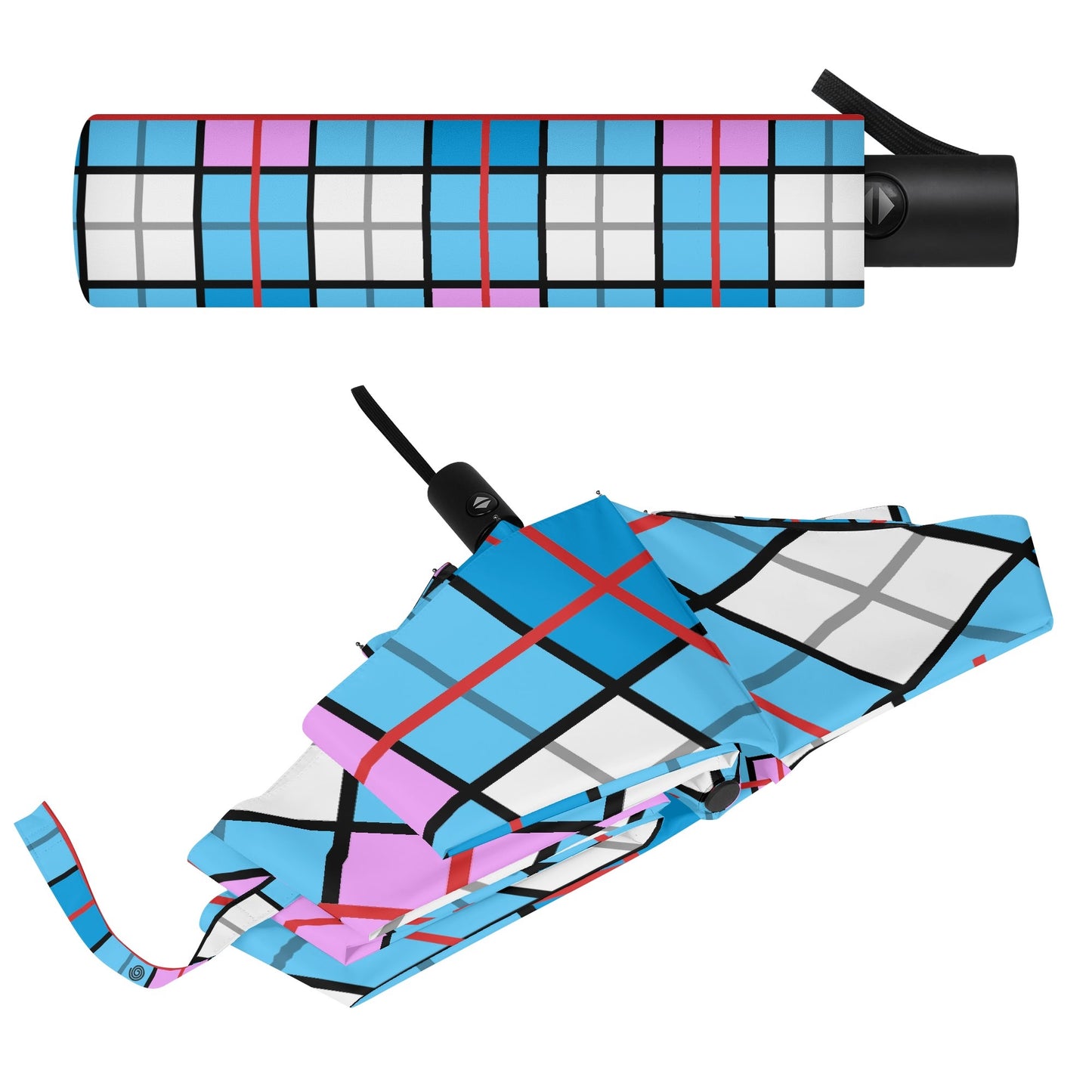 Umbrella - 'Clyde Sky Candy' Tartan | Happy Tartan® - Happy Tartan