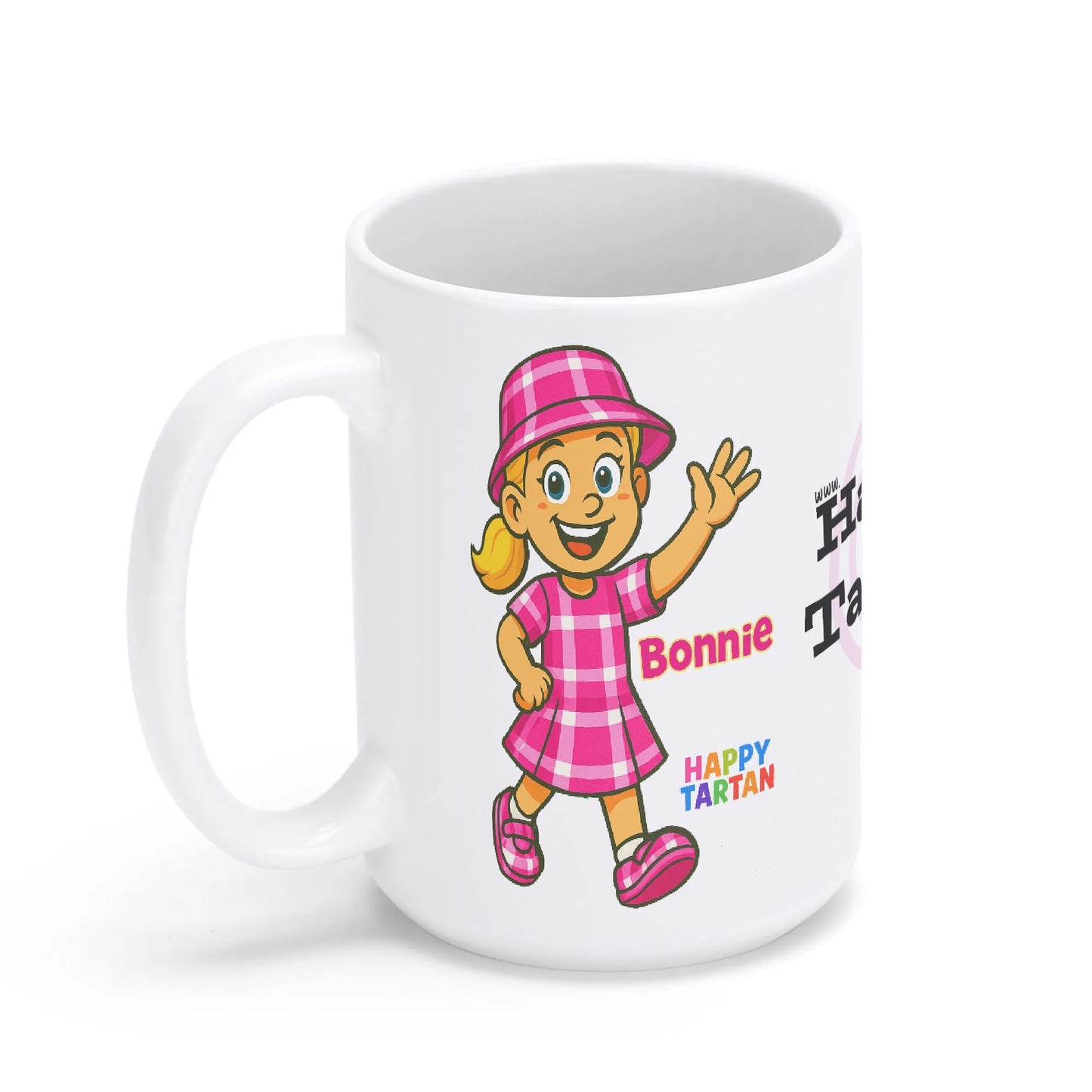 ☕ Bonnie’s Classic White Glossy Mug (15 oz)
