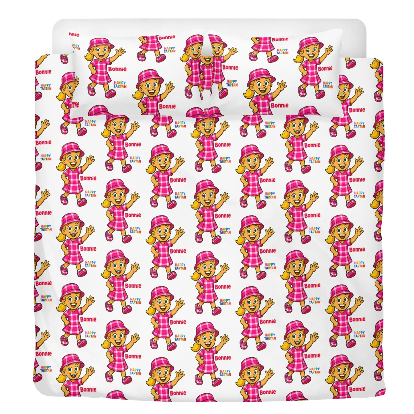 ๐๏ธ Bonnie's Custom Printed 3-Piece Bedding Set