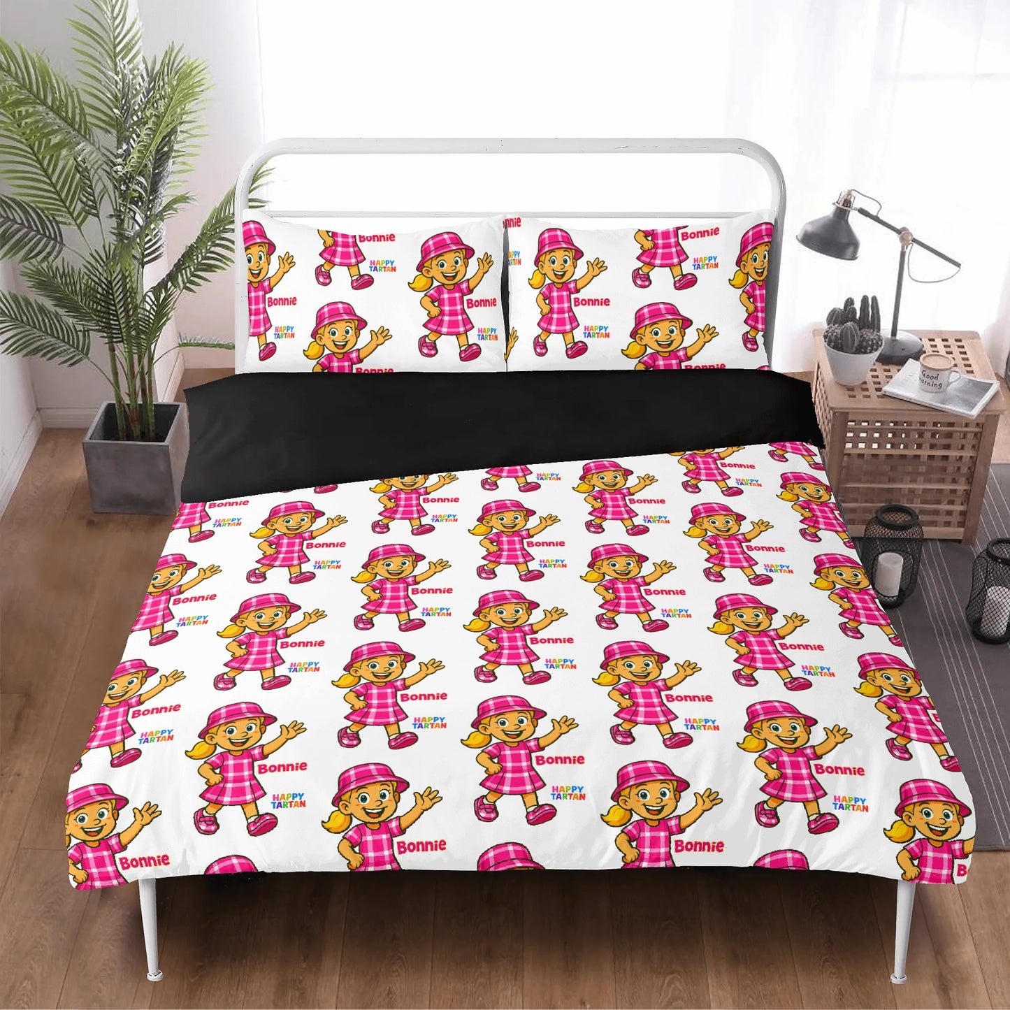 ๐๏ธ Bonnie's Custom Printed 3-Piece Bedding Set
