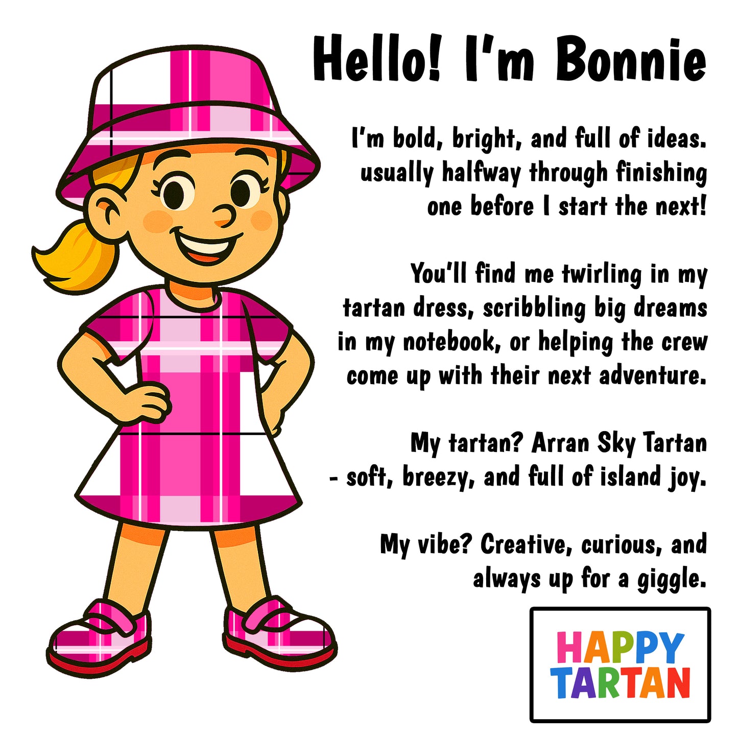 ๐ Meet Bonnie - with FREE Bonnie Colour In Download Sheet ๐