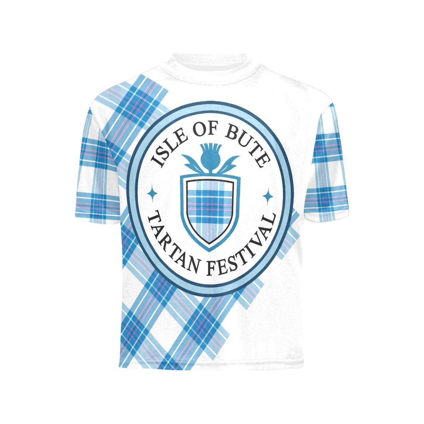 Isle of Bute Tartan Festival Blue Kids T - Free p&p