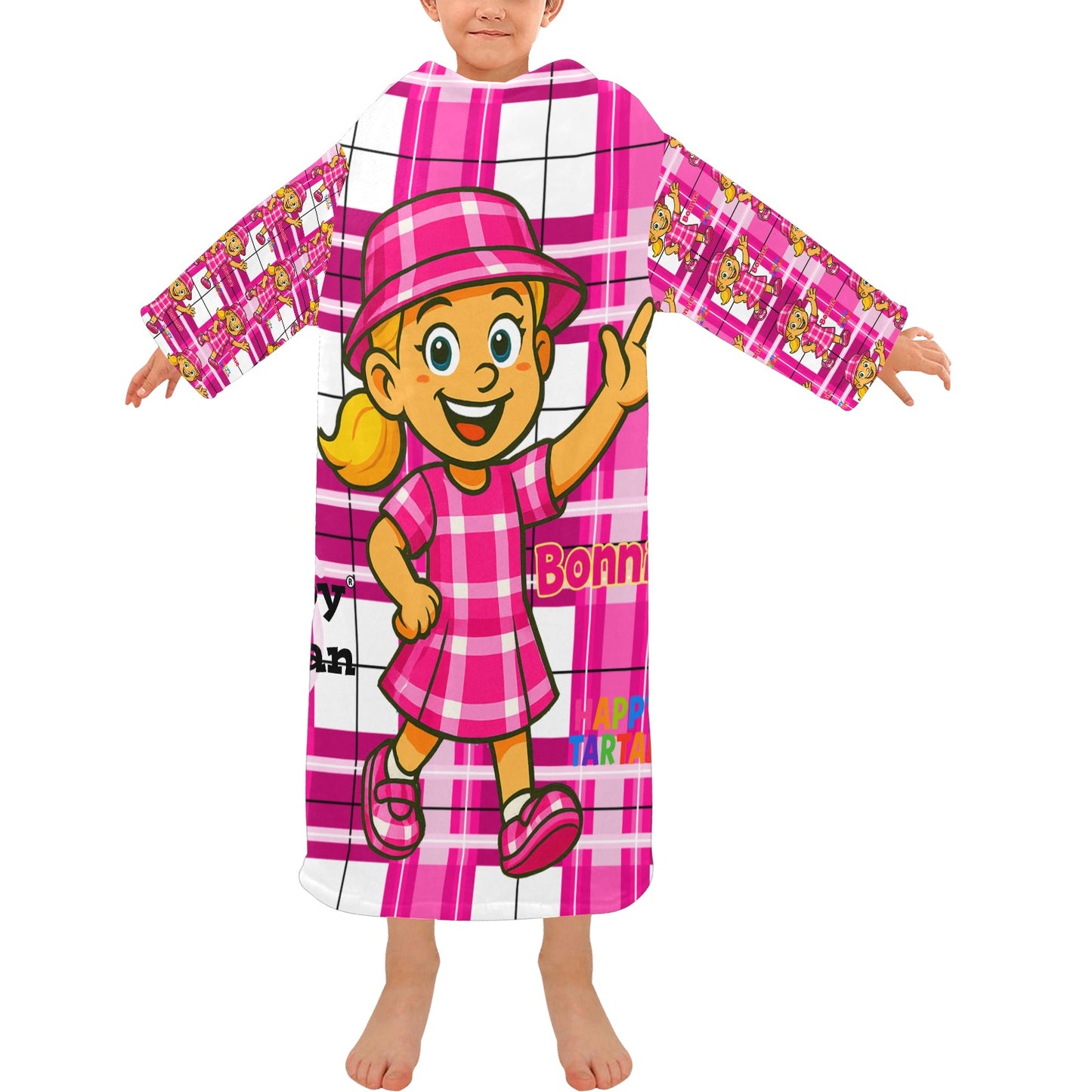 🛋️ Bonnie's Kids’ Blanket Robe with Sleeves
