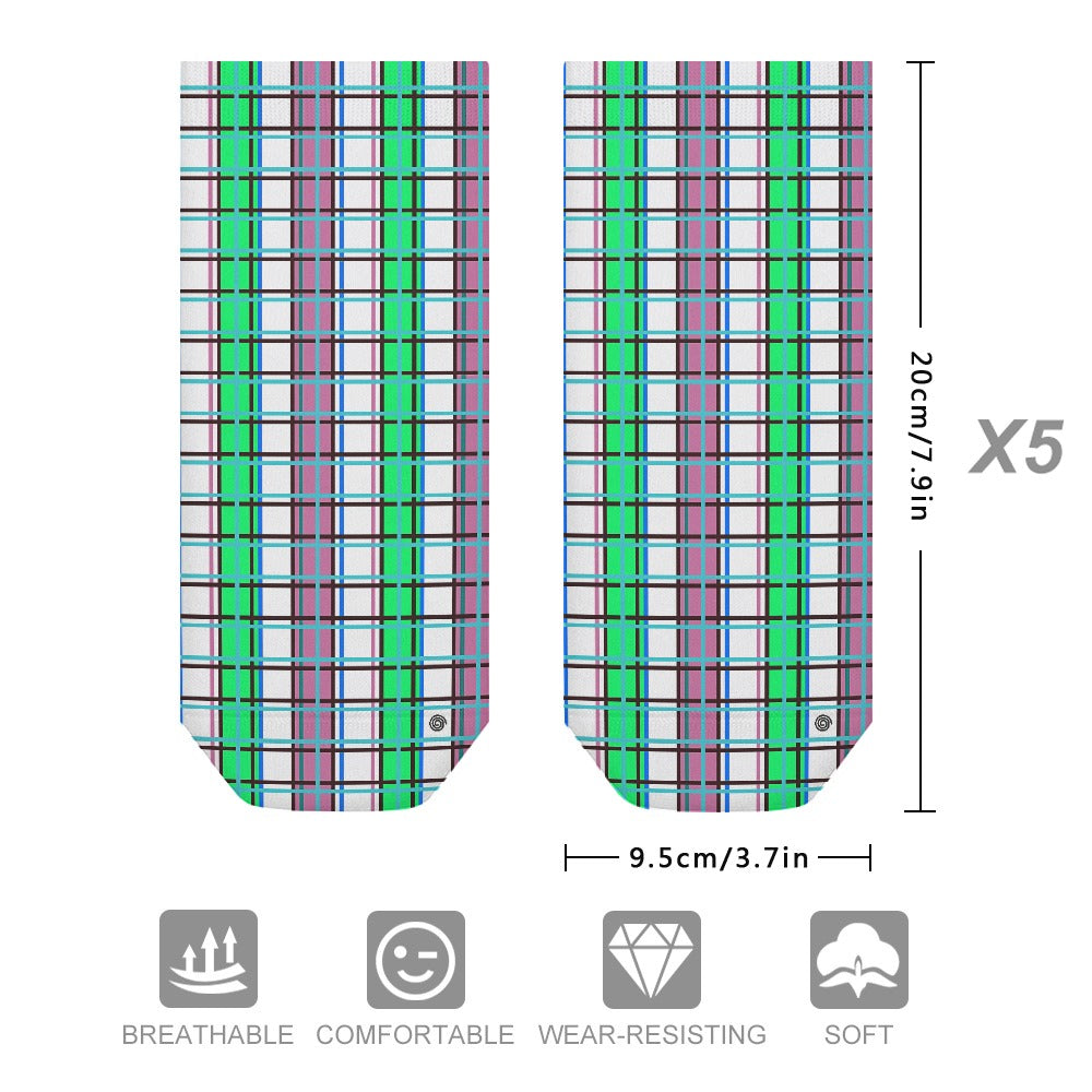 Kids Tartan Socks (5 Pairs) – 'Scalpsie Bay, Bute' | Happy Tartan® - Happy Tartan