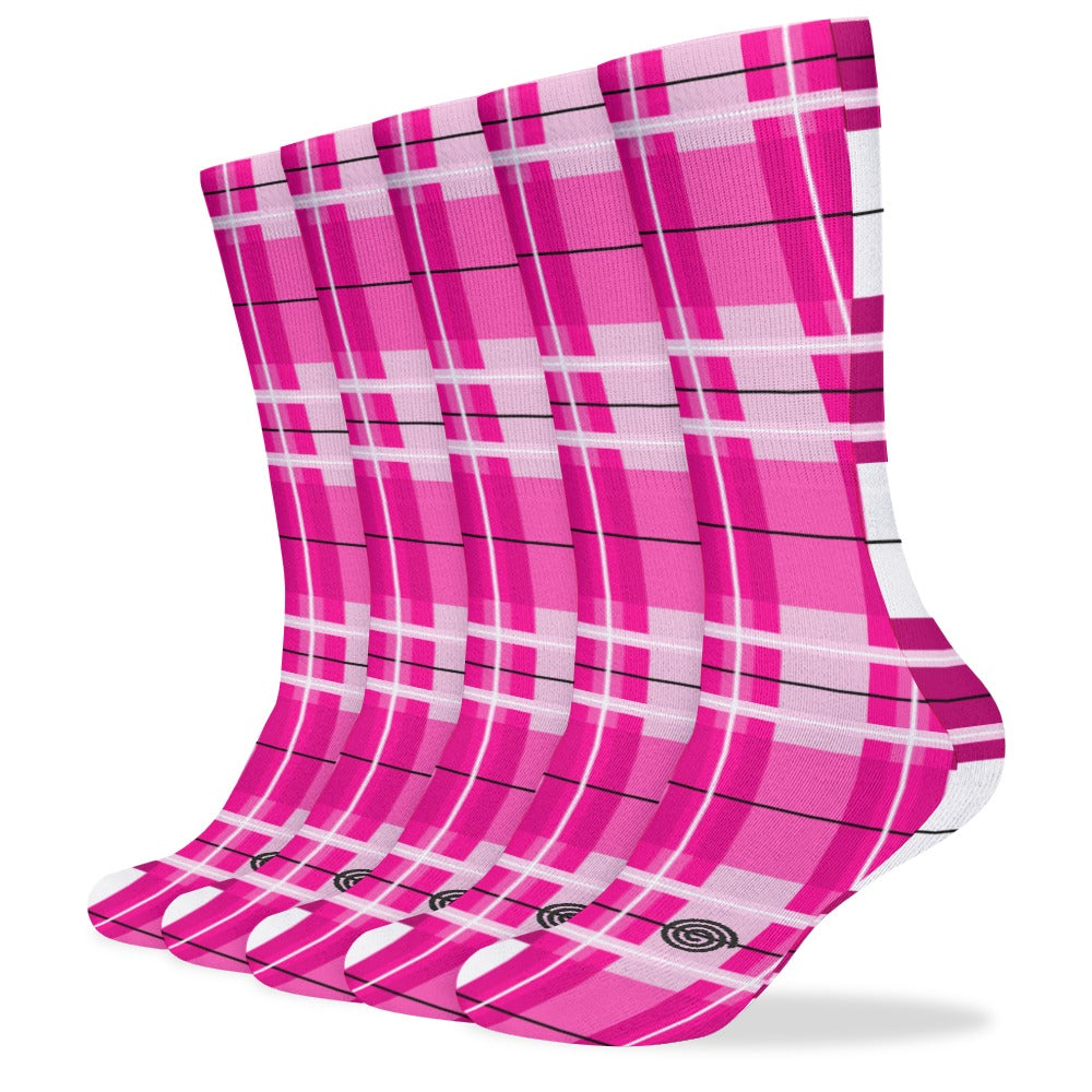 Kids Knee-Length Tartan Socks (5 Pairs) – 'Arran Sky' | Happy Tartan® - Happy Tartan