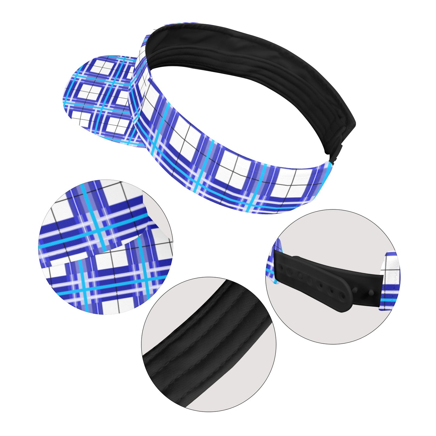 ✨'Cumbrae Sky' Happy Tartan® Sun Visor✨ - Happy Tartan