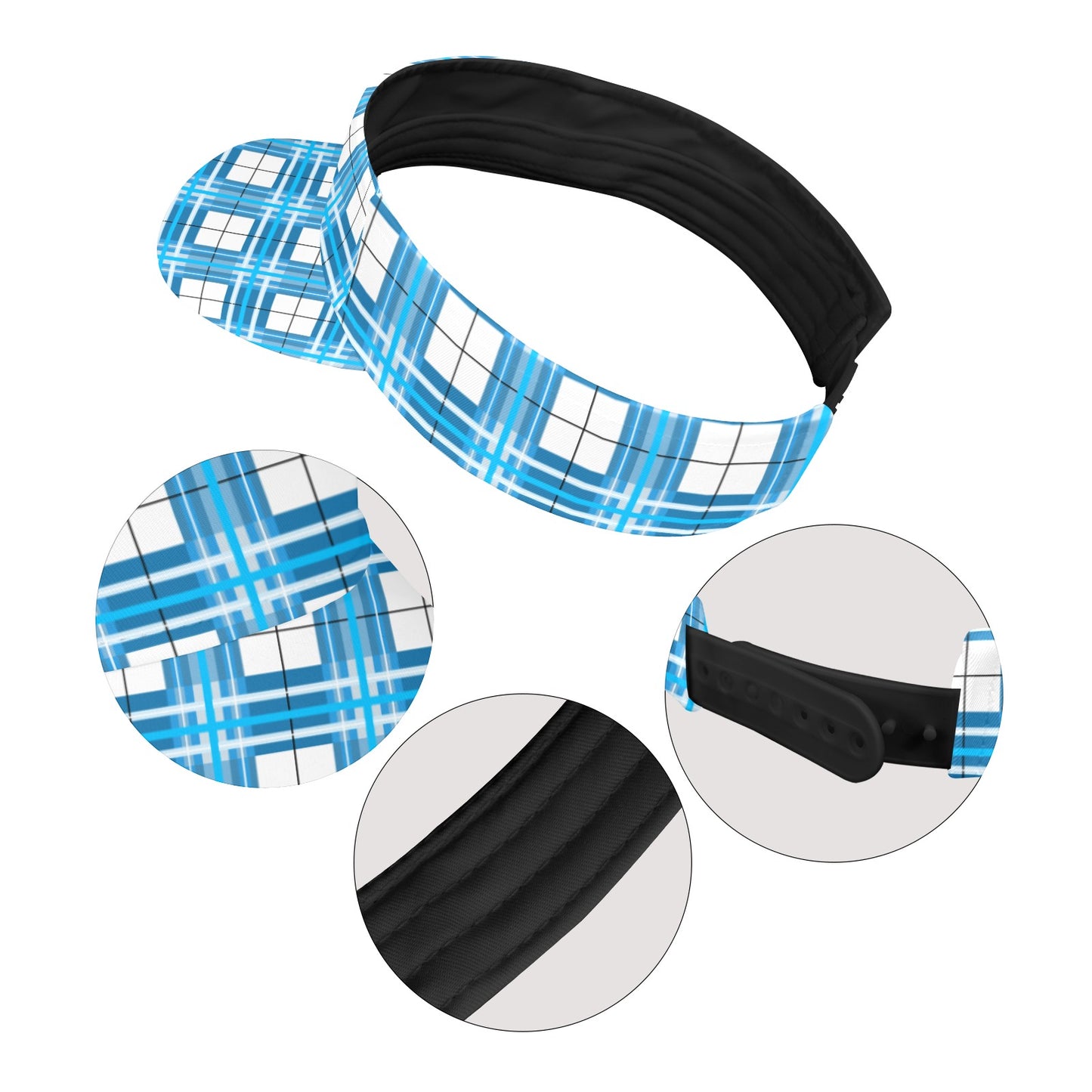 Tartan Sun Visor – 'Jura Sky' | Happy Tartan® - Happy Tartan