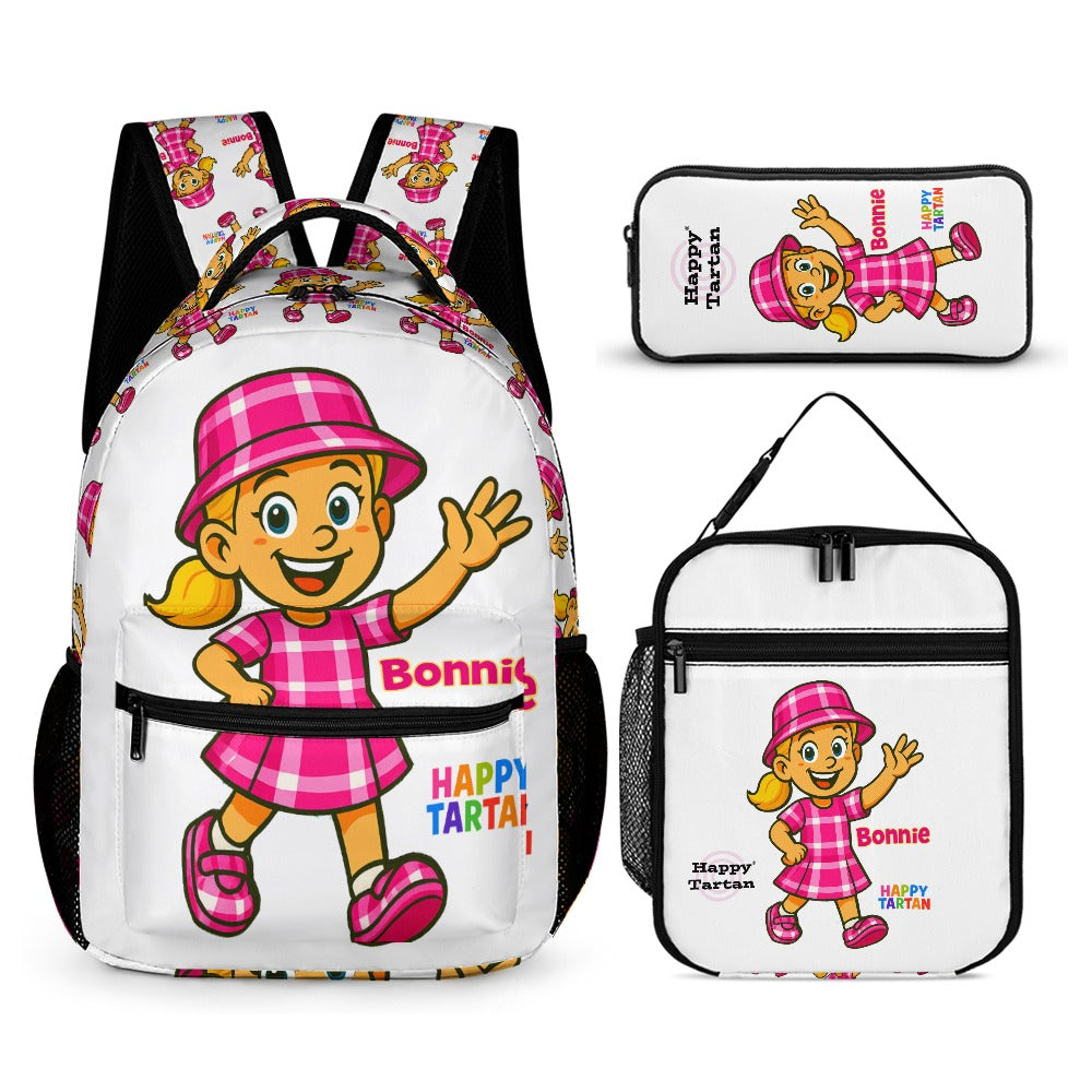 🎒 Bonnie’s Back-to-School Trio Set - Backpack - Lunch Bag - Pencil Case🎒