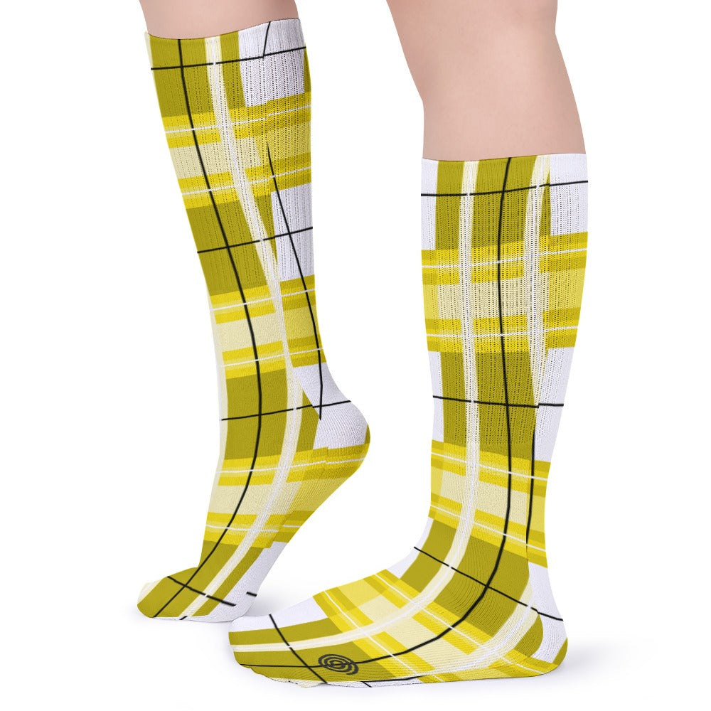 Kids Knee-Length Tartan Socks (5 Pairs) – 'Staffa Sky' | Happy Tartan® - Happy Tartan