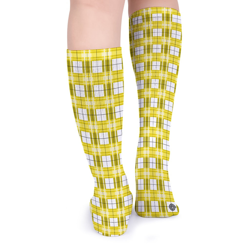 Kids Knee-Length Tartan Socks (5 Pairs) – 'Staffa Sky' | Happy Tartan® - Happy Tartan