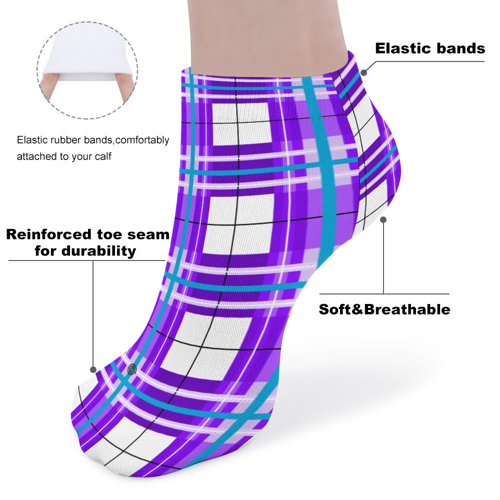 Kids Tartan Socks (5 Pairs) – 'Gigha Sky' | Happy Tartan® - Happy Tartan