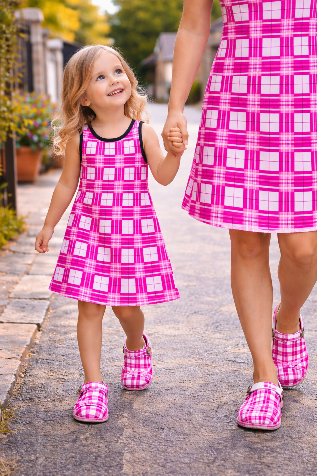 Kids Tartan Clogs – 'Arran Sky, Bute' Happy Feet | Happy Tartan®