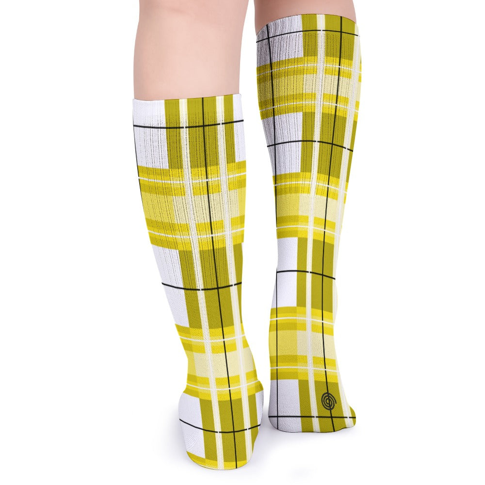 Kids Knee-Length Tartan Socks (5 Pairs) – 'Staffa Sky' | Happy Tartan® - Happy Tartan