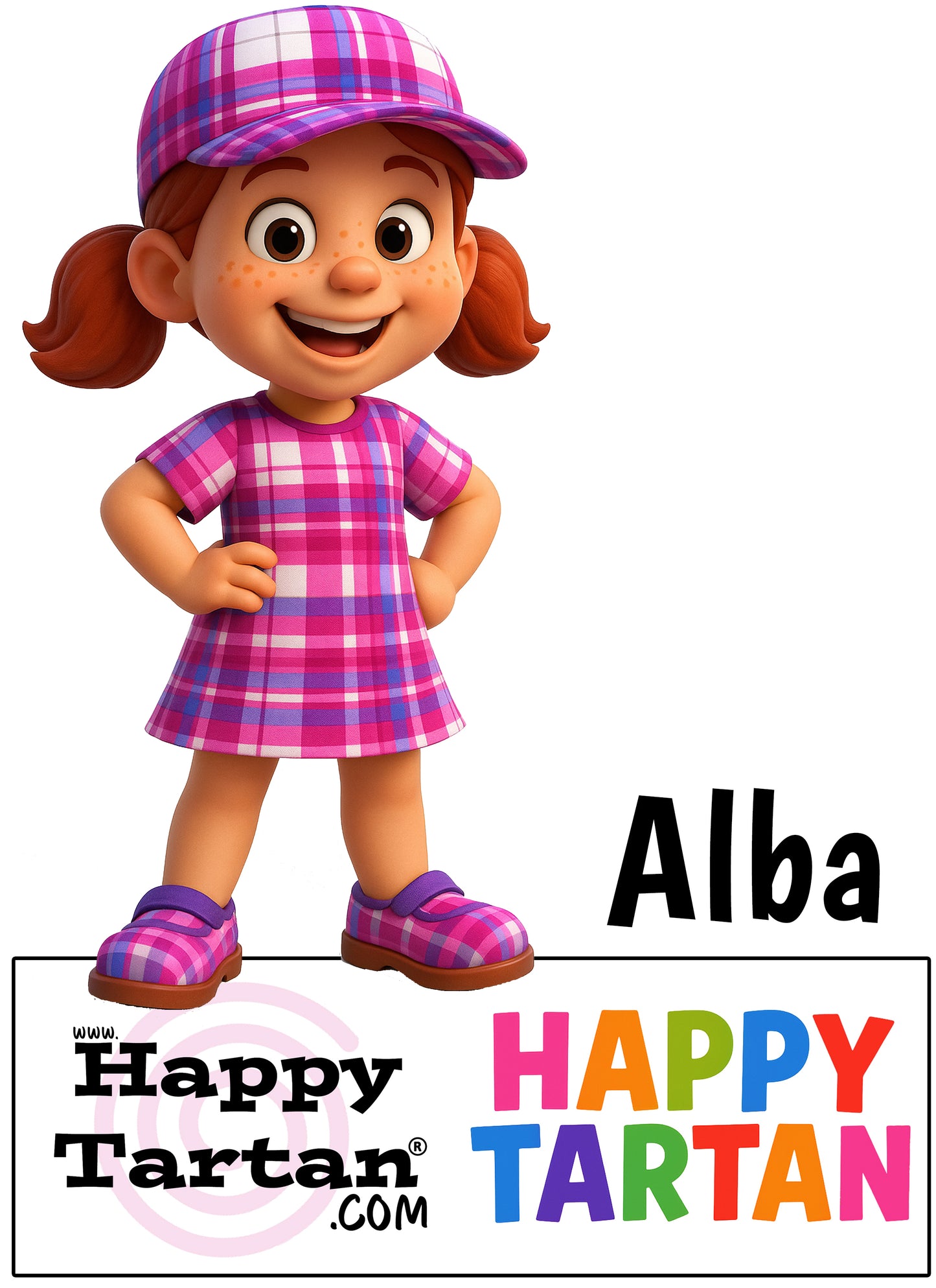 🌟 Meet Alba – The Spirit of Scotland 💗- in Islay Sky Tartan - Happy Tartan