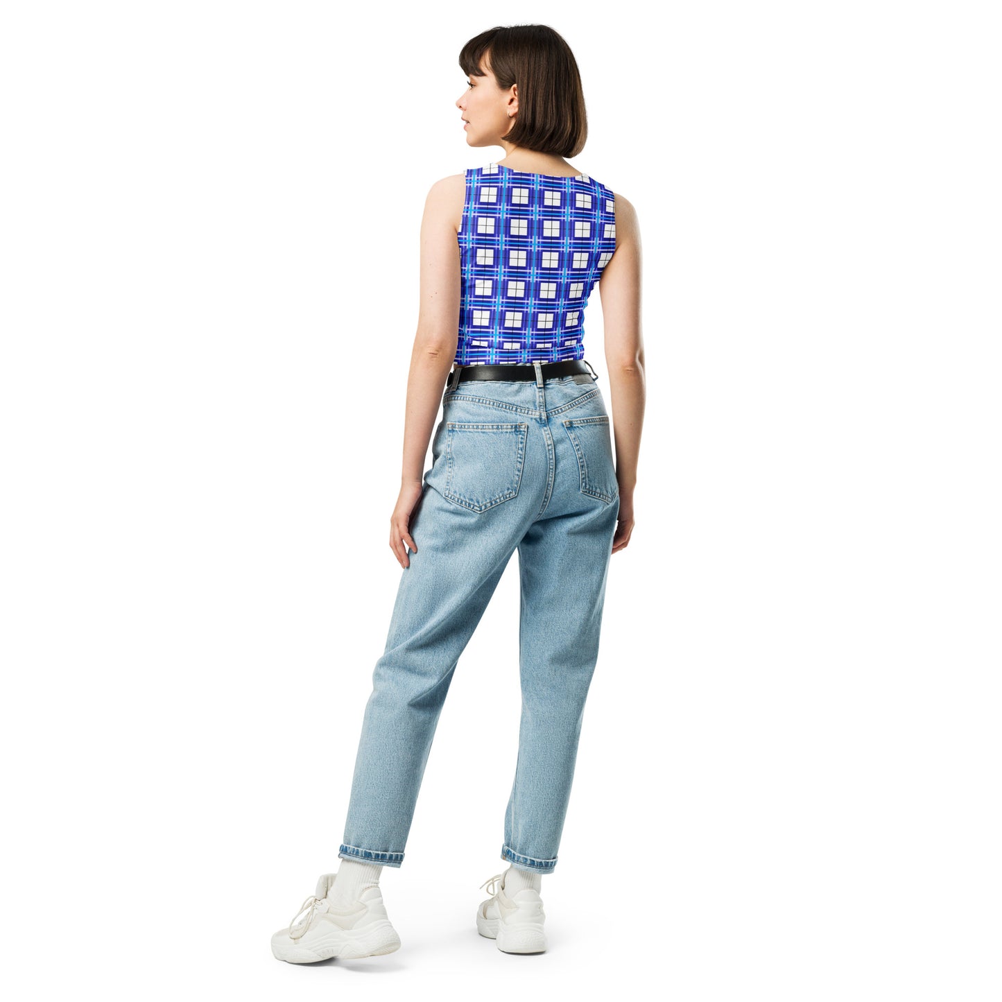 ✨'Cumbrae Sky' Happy Tartan® Crop Top ✨ - Happy Tartan