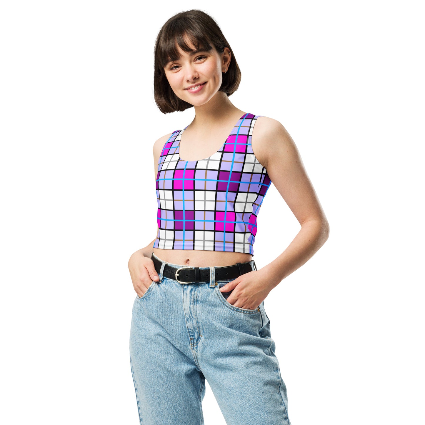 ✨Clyde Sky Sweet Happy Tartan® Crop Top✨ - Happy Tartan