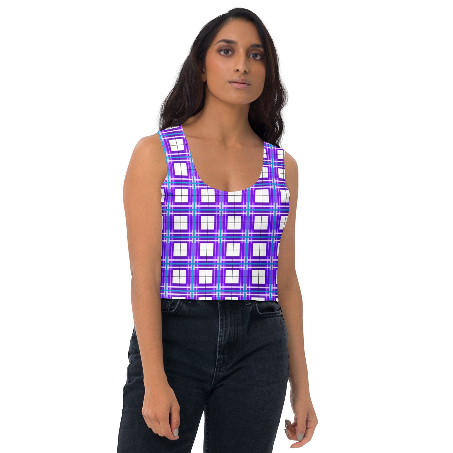 ✨'Gigha Sky' Happy Tartan® Crop Top ✨ - Happy Tartan