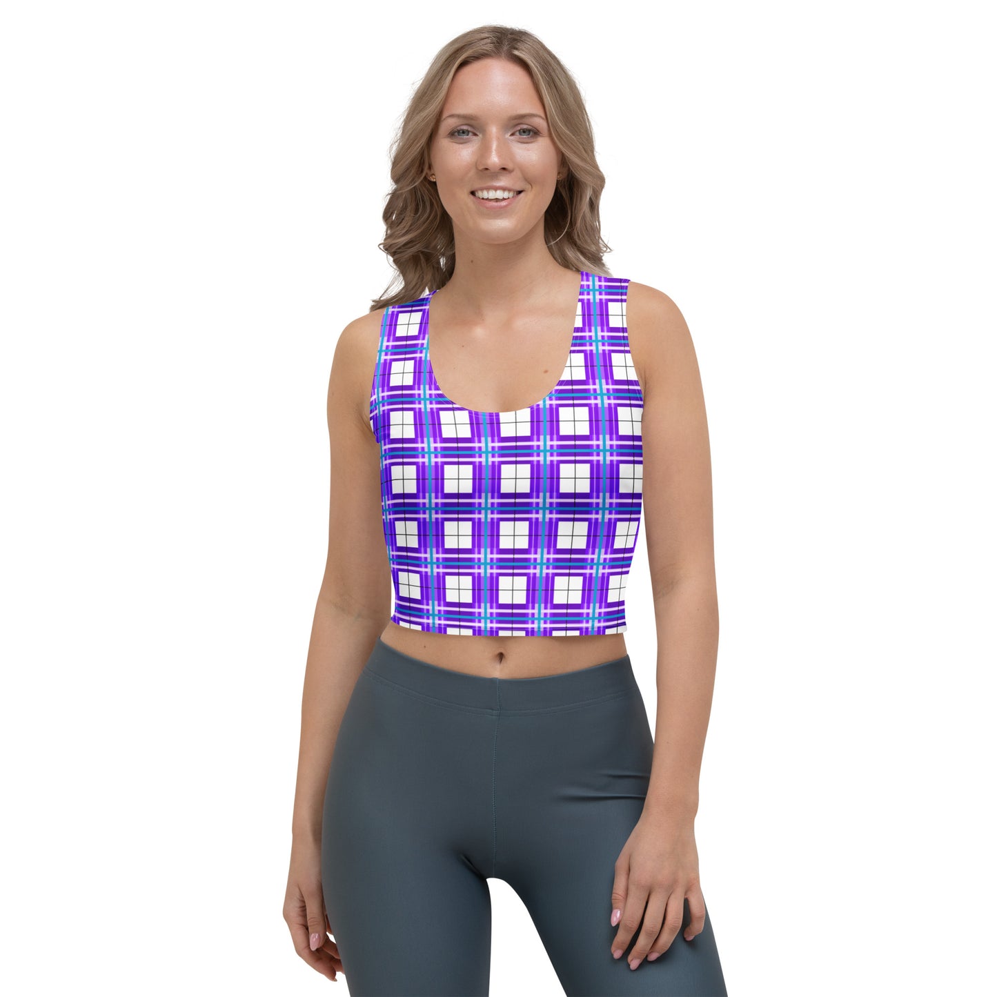 ✨'Gigha Sky' Happy Tartan® Crop Top ✨ - Happy Tartan