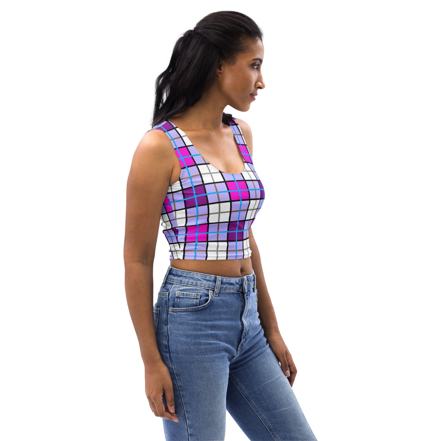 ✨Clyde Sky Sweet Happy Tartan® Crop Top✨ - Happy Tartan