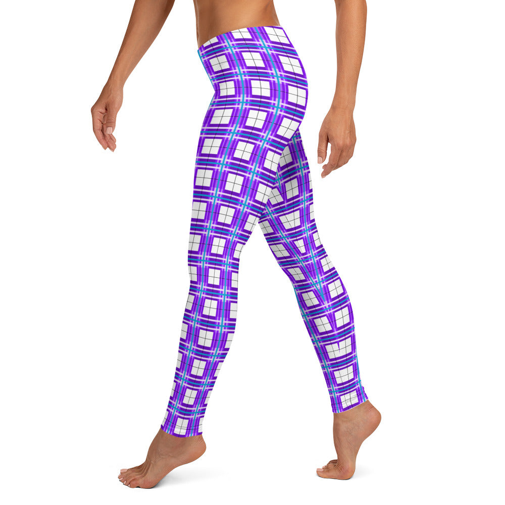 ✨'Gigha Sky' Happy Tartan® Ladies Leggings✨ - Happy Tartan