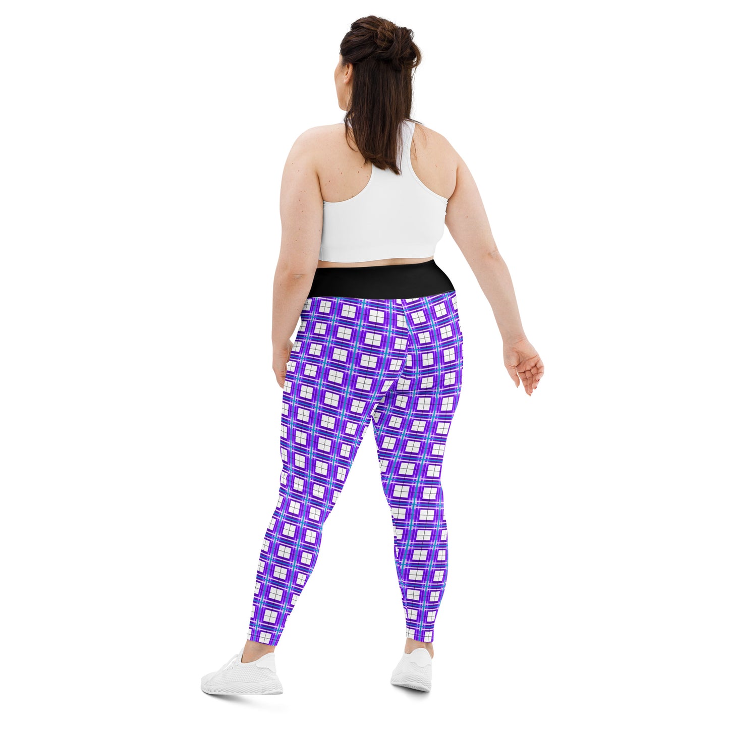 ✨'Gigha Sky' Happy Tartan® Ladies Plus Size Leggings✨ - Happy Tartan