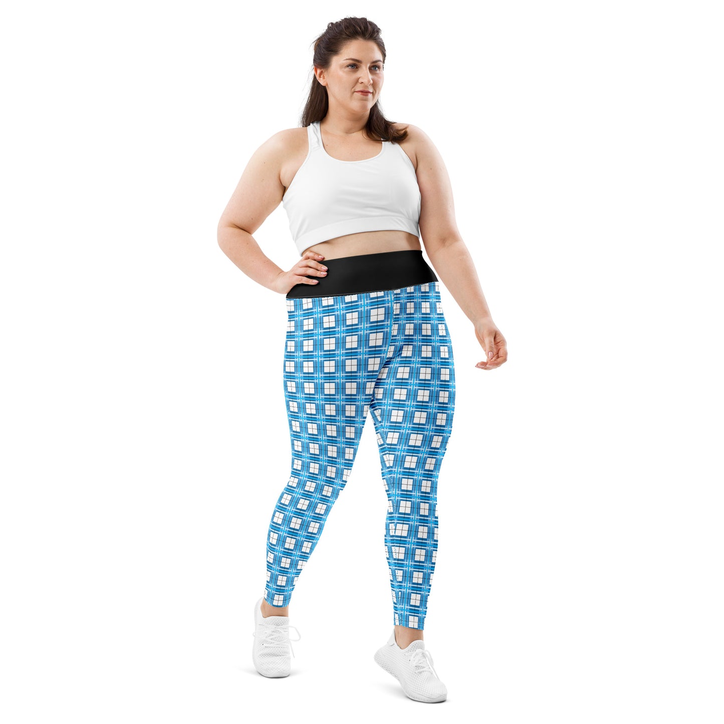 ✨'Jura Sky' Happy Tartan® Ladies Plus Size Leggings✨ - Happy Tartan