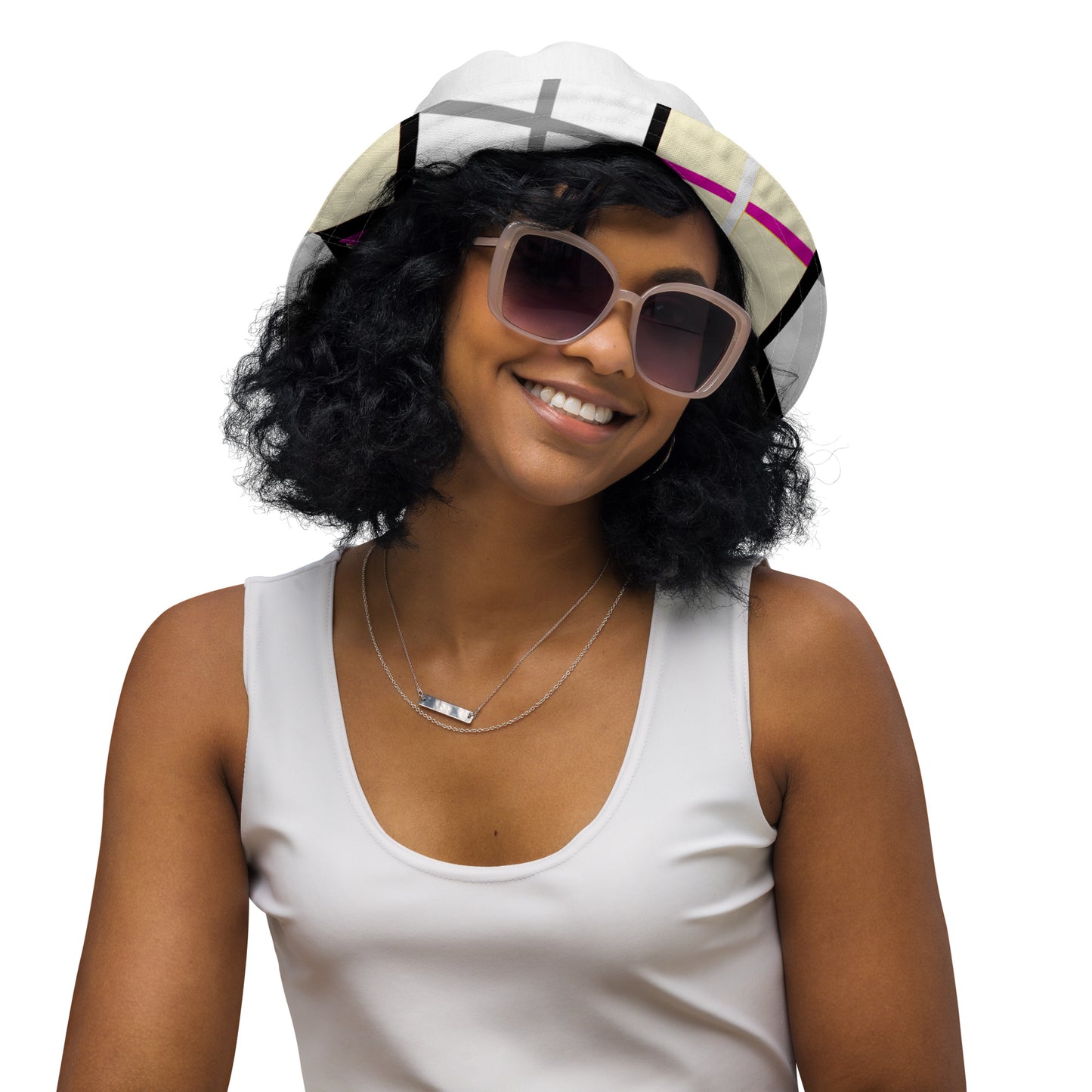 Reversible Tartan Bucket Hat – 'Clyde Sky Rhubarb' | Happy Tartan® - Happy Tartan
