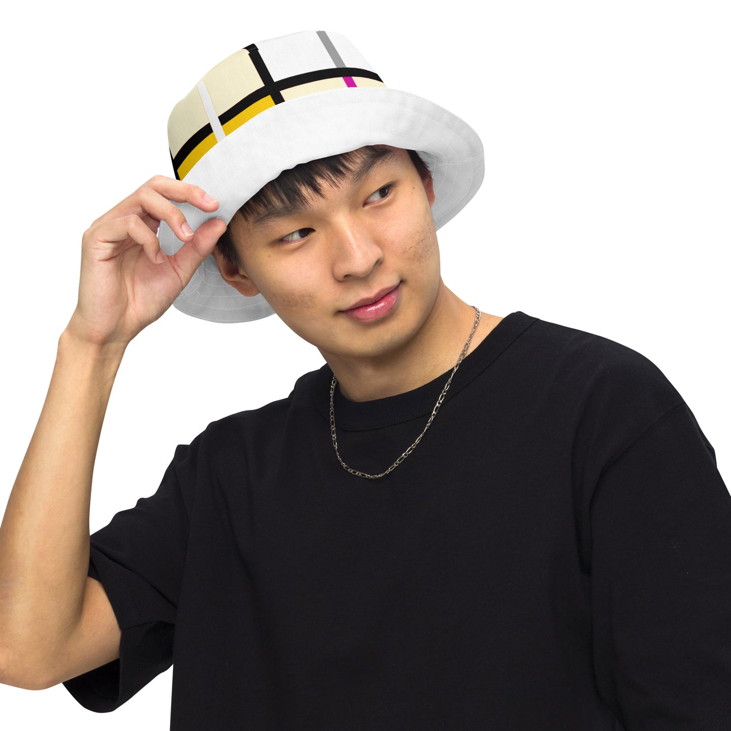 Reversible Tartan Bucket Hat – 'Clyde Sky Rhubarb' | Happy Tartan® - Happy Tartan