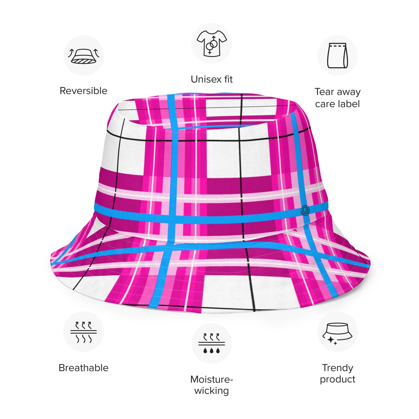Reversible Tartan Bucket Hat – 'Islay Sky' | Happy Tartan® - Happy Tartan