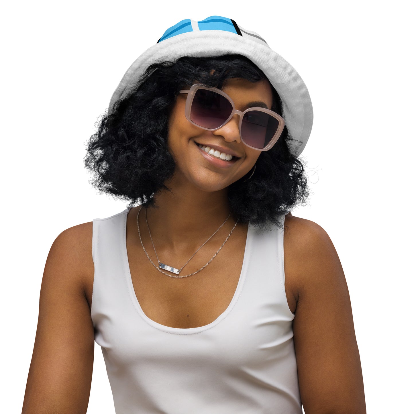 Reversible Tartan Bucket Hat – 'Clyde Sky Blue' | Happy Tartan® - Happy Tartan