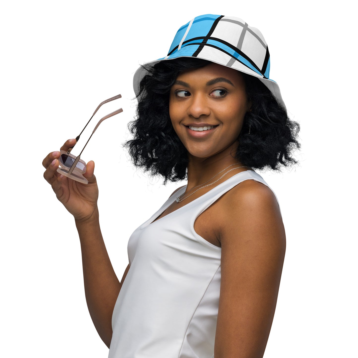 Reversible Tartan Bucket Hat – 'Clyde Sky Blue' | Happy Tartan® - Happy Tartan