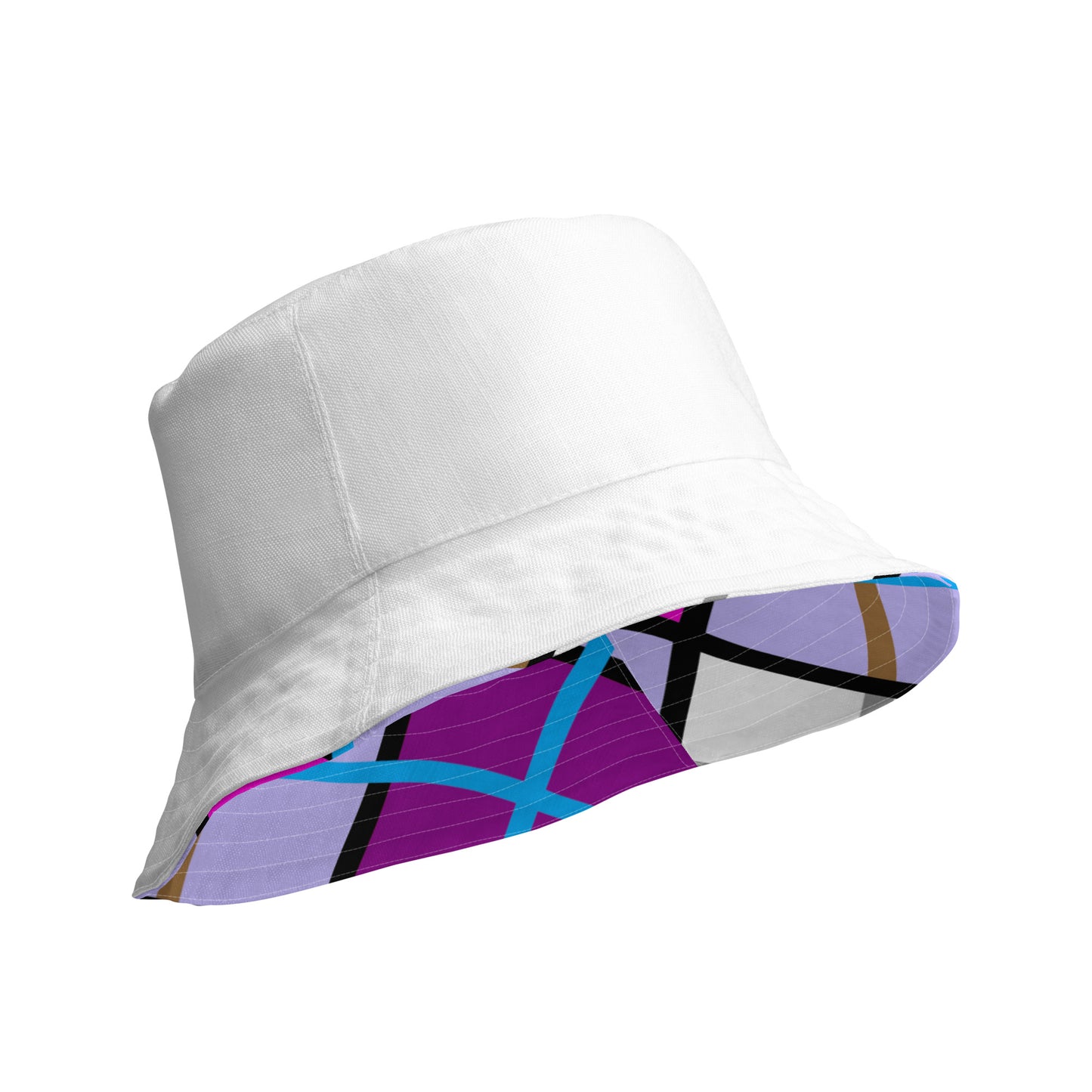 Reversible Tartan Bucket Hat – 'Clyde Sky Purple' | Happy Tartan® - Happy Tartan