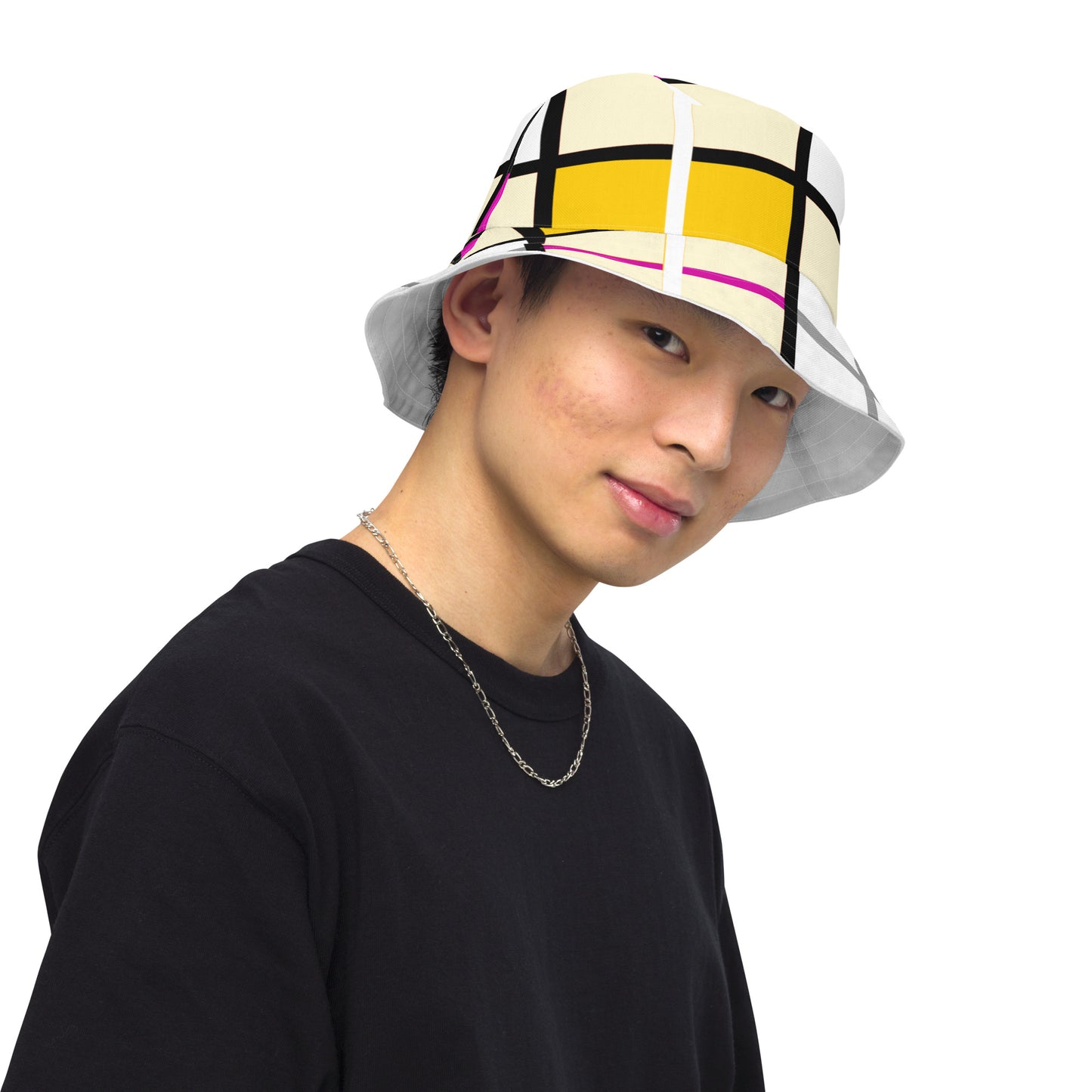 Reversible Tartan Bucket Hat – 'Clyde Sky Rhubarb' | Happy Tartan® - Happy Tartan