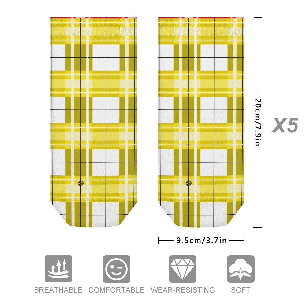 Kids Tartan Socks (5 Pairs) – 'Staffa Sky' | Happy Tartan® - Happy Tartan