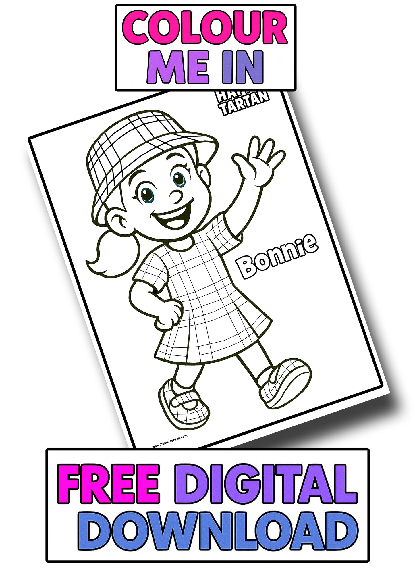 ๐ Meet Bonnie - with FREE Bonnie Colour In Download Sheet ๐