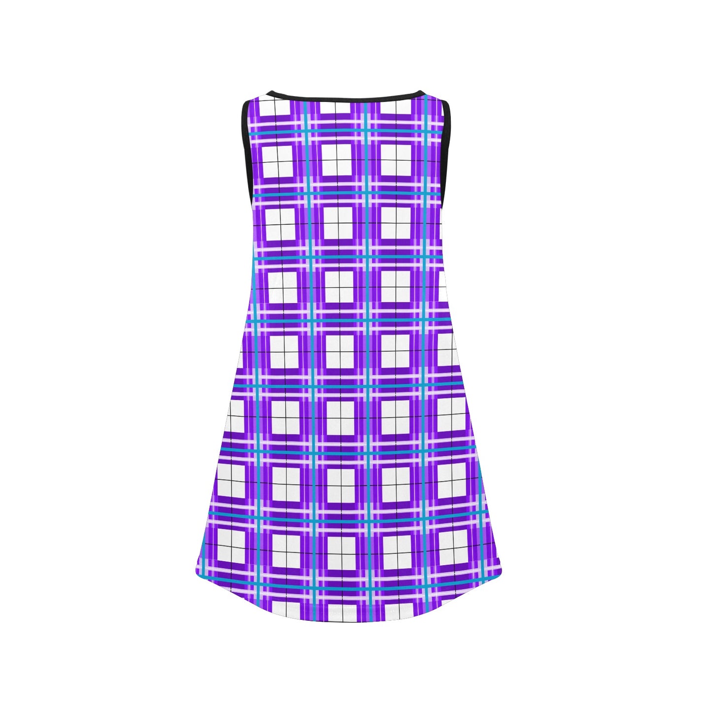 Girls' Sleeveless Dress – Gigha Sky Tartan | Happy Tartan® - Happy Tartan