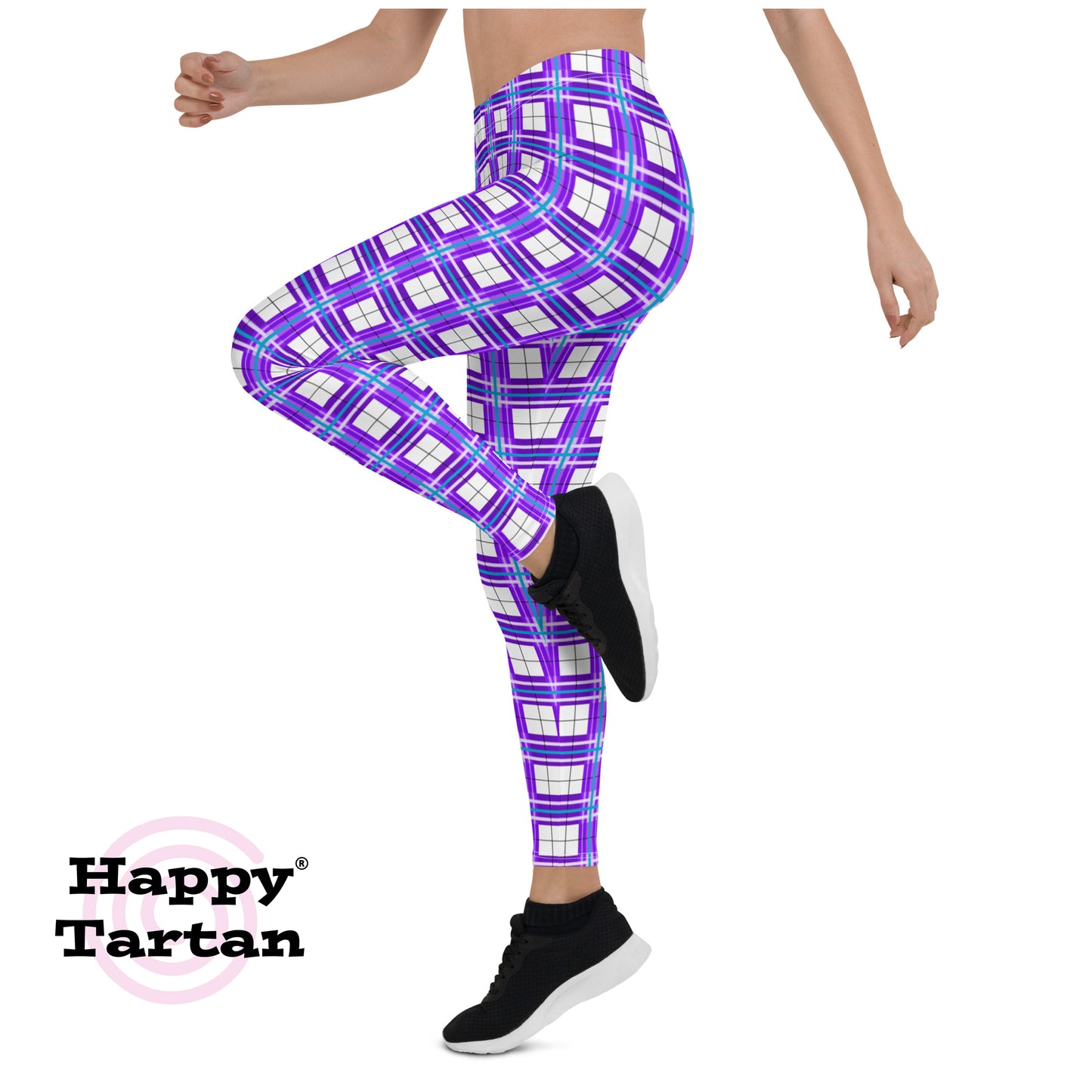 ✨'Gigha Sky' Happy Tartan® Ladies Leggings✨ - Happy Tartan