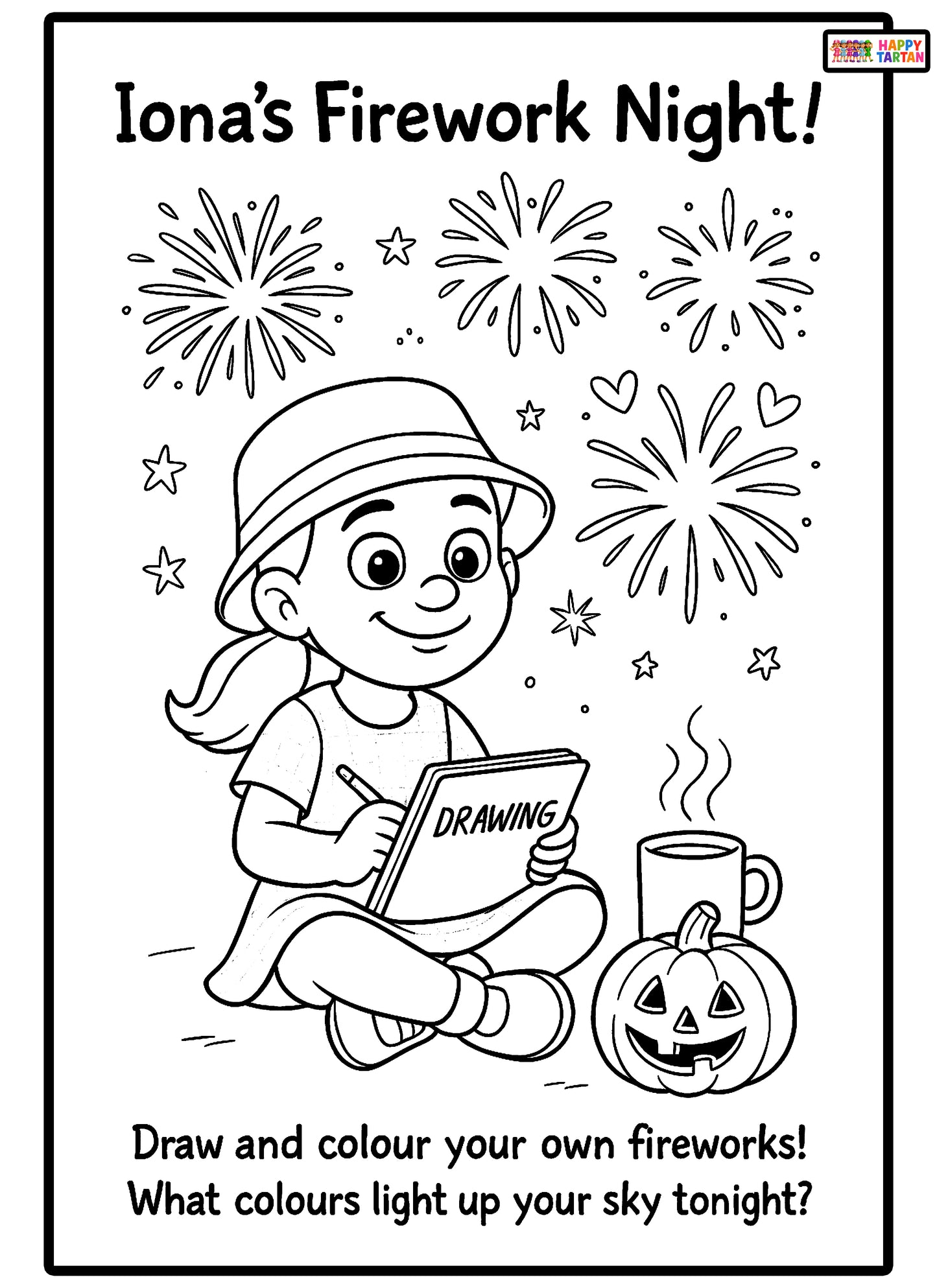 Iona's Guy Fawkes Colour in Sheet - FREE Download