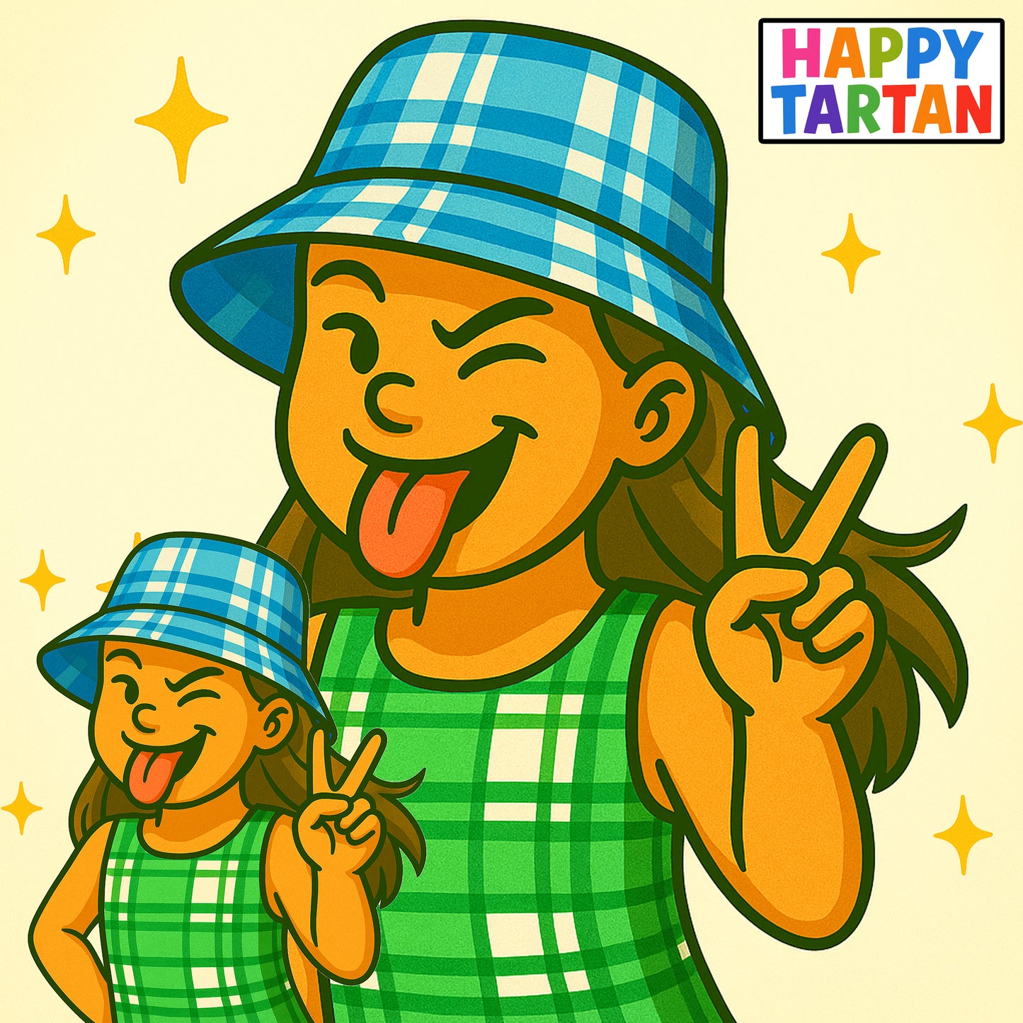 Girls' Sleeveless Dress – Colonsay Sky Tartan | Happy Tartan® - Happy Tartan
