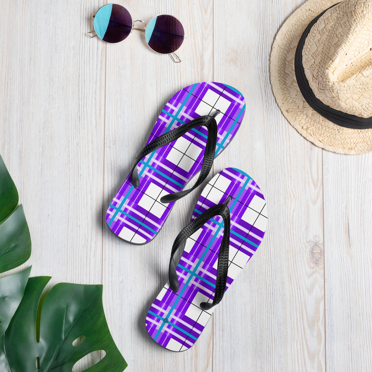 Flip-Flops - Happy Tartan