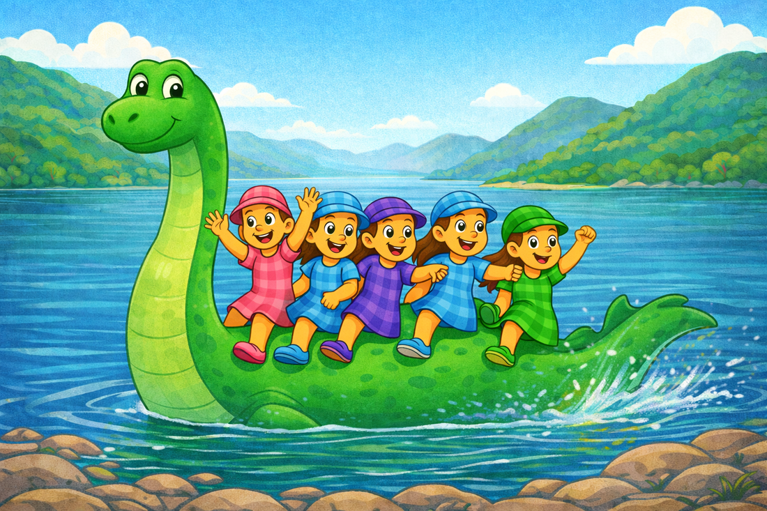 The Happy Tartan Girls at Loch Ness — Meeting Nessie ⚓🐟✨