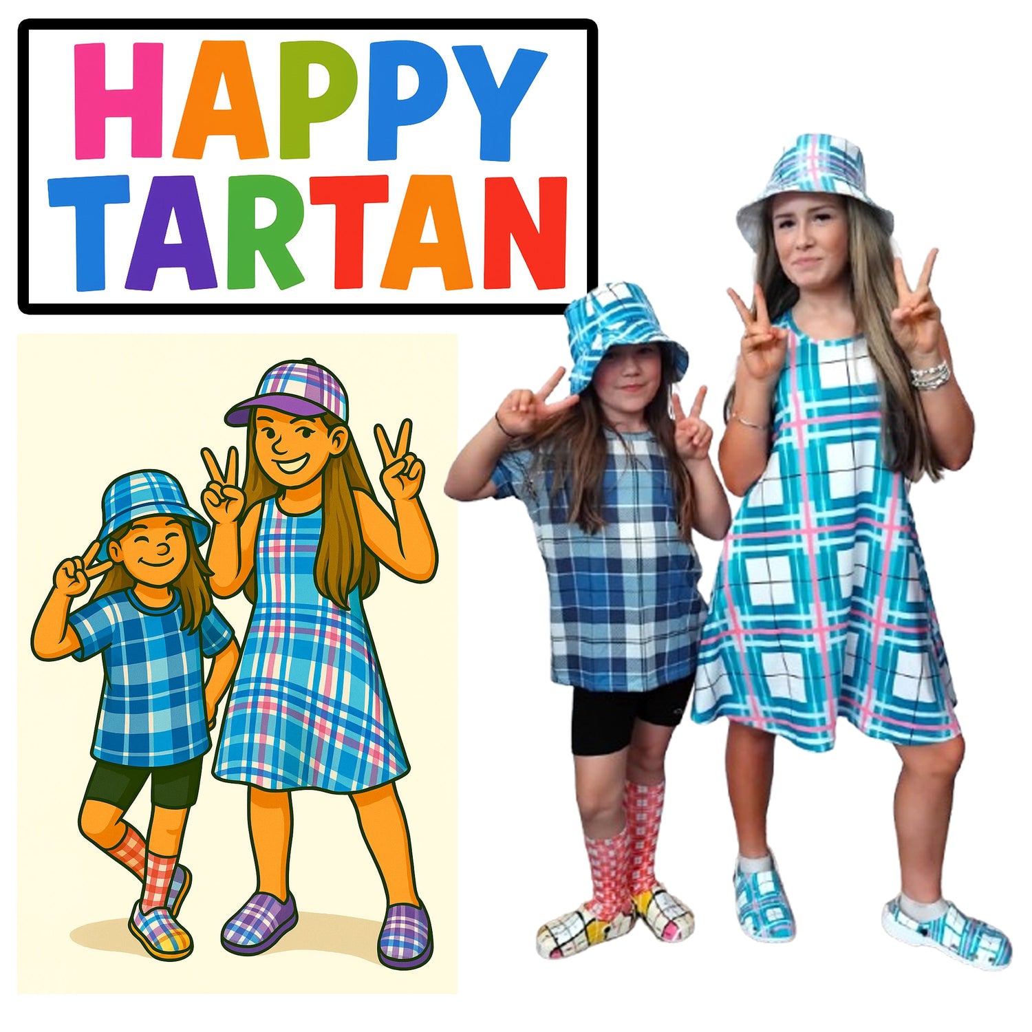 ✨Happy Tartan® Girls Dresses✨ - Happy Tartan
