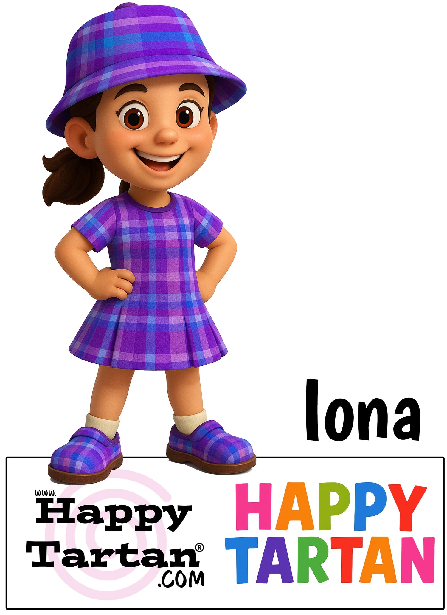 🌟 Iona - A Happy Tartan Girl 🌟 - Happy Tartan