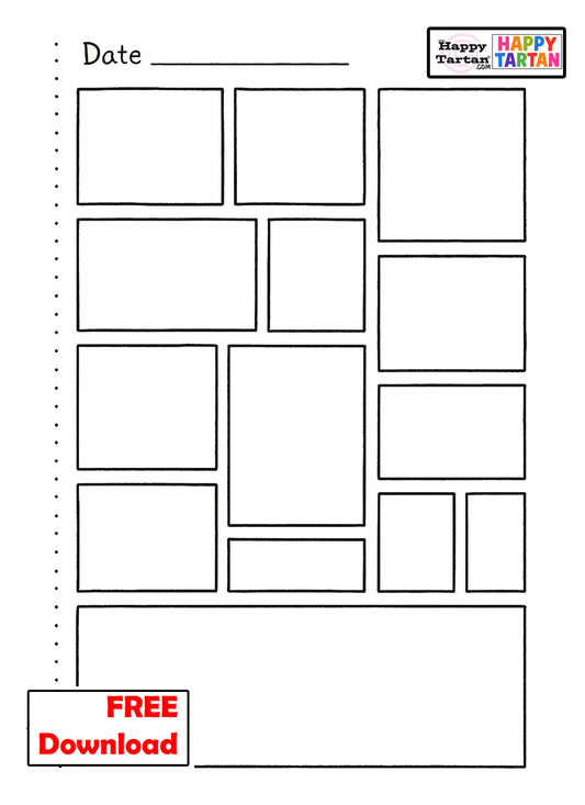 Iona - FREE Comic strip SHEET -  Colour in Sheet - FREE Download
