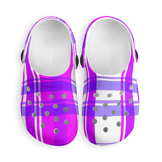 ✨Happy Tartan - Happy FEET - Kids Classic Clogs✨