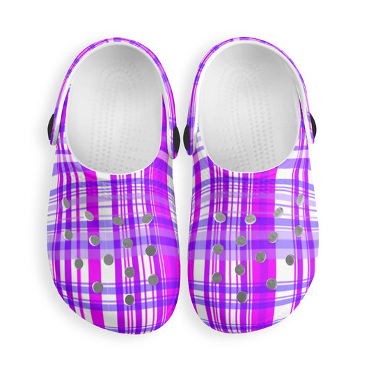 ✨Happy Tartan - Happy FEET - Kids Classic Clogs✨